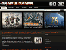 Tablet Screenshot of game2gamer.com